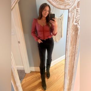 NWT Bustier Peplum Top